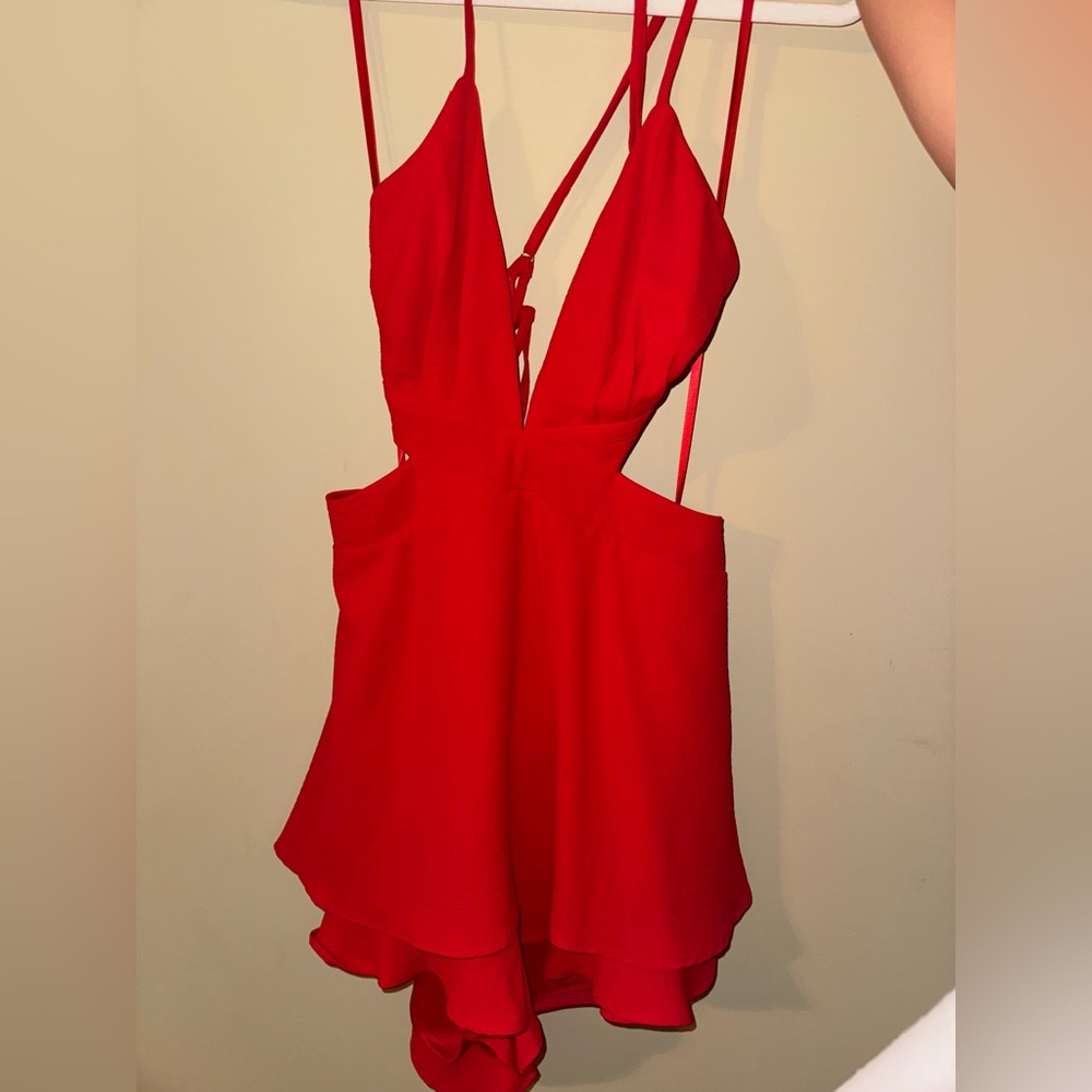 Red Romper Size Large NWT